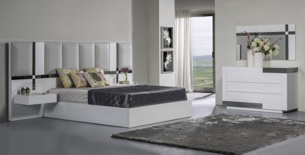 Quarto de Casal Grey and White
